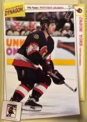 Хоккей. Карточка Jason York-Джейсон Йорк Ottawa Senators-Оттава Сенаторз НХЛ/NHL