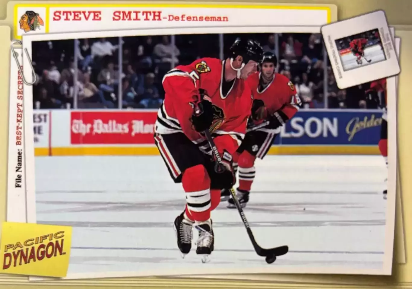 Хоккей Карточка Steve Smith-Стив Смит Chicago Blackhawks-Чикаго Блэкхокс НХЛ/NHL