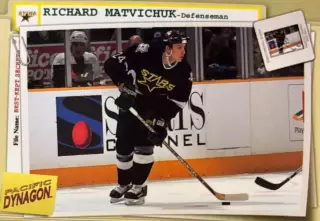 Хоккей. Карточка Richard Matvichuk-Ричард Матвичук Dallas Stars - Даллас НХЛ/NHL