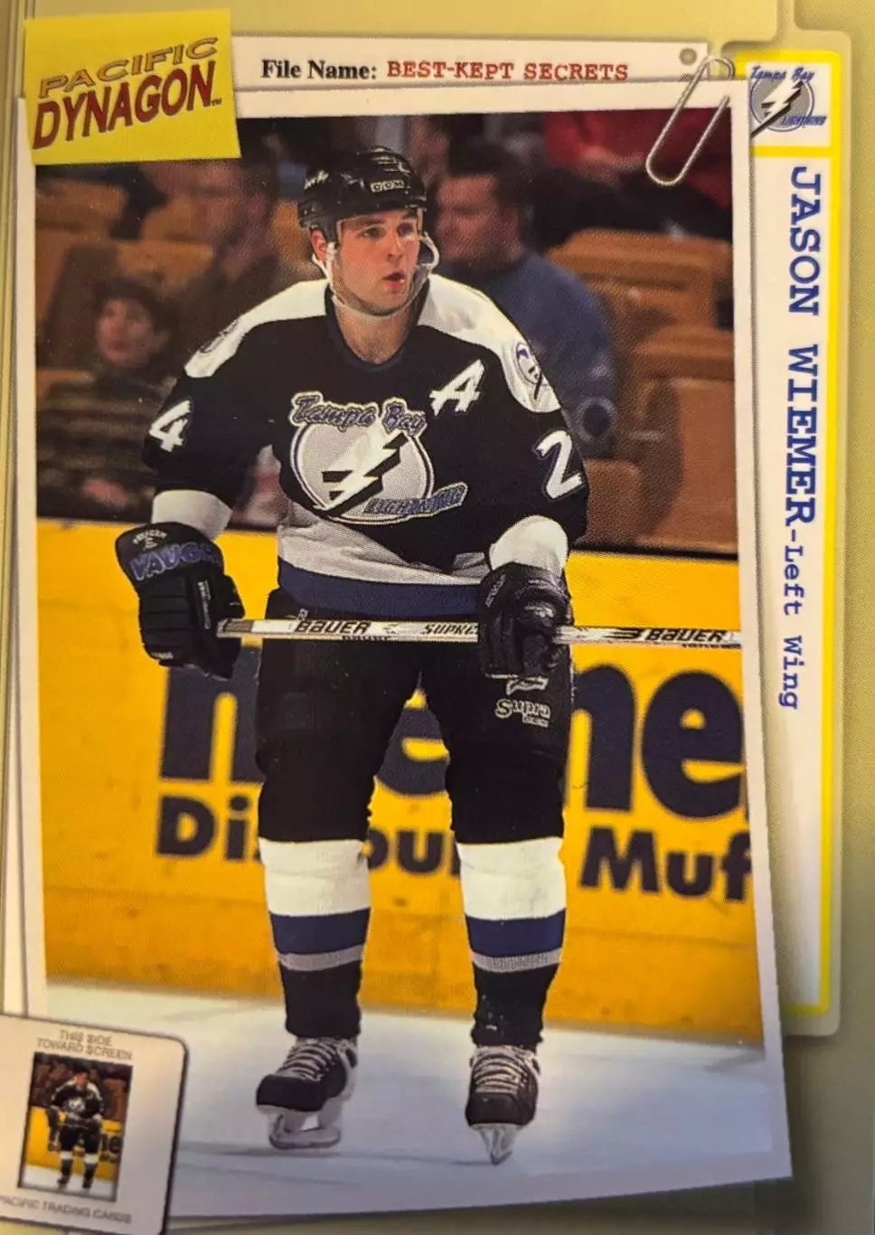 Хоккей. Карточка Jason Wiemer-Джейсон Вимер Tampa Bay Lightning - Тампа НХЛ/NHL