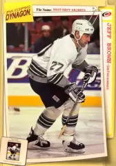 Хоккей. Карточка Jeff Brown - Джефф Браун Carolina Hurricanes - Каролина НХЛ/NHL