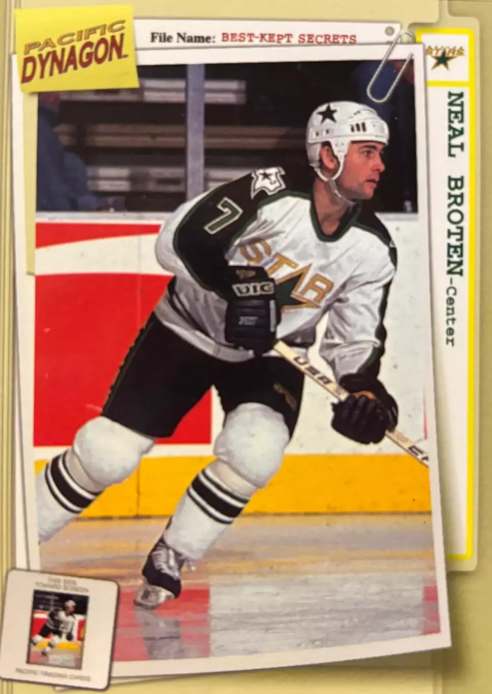 Хоккей. Карточка Neal Broten - Нил Бротен Dallas Stars - Даллас Старз НХЛ/NHL