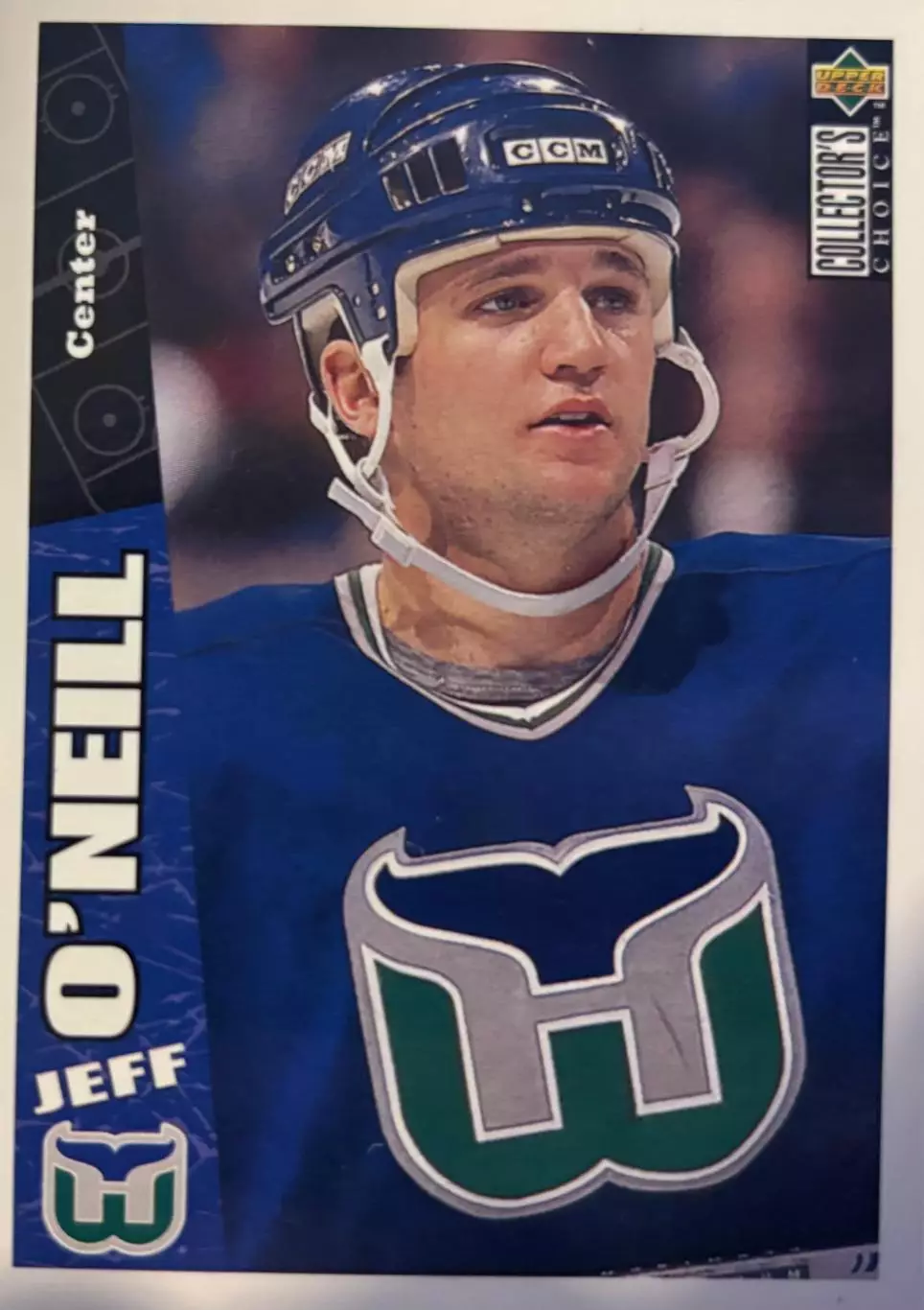 Хоккей. Карточка Jeff O'Neill / Джефф О'Нилл Hartford Whalers - Хартфорд НХЛ/NHL