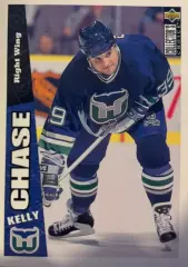 Хоккей. Карточка Kelly Chase - Келли Чейз Hartford Whalers - Хартфорд НХЛ/NHL