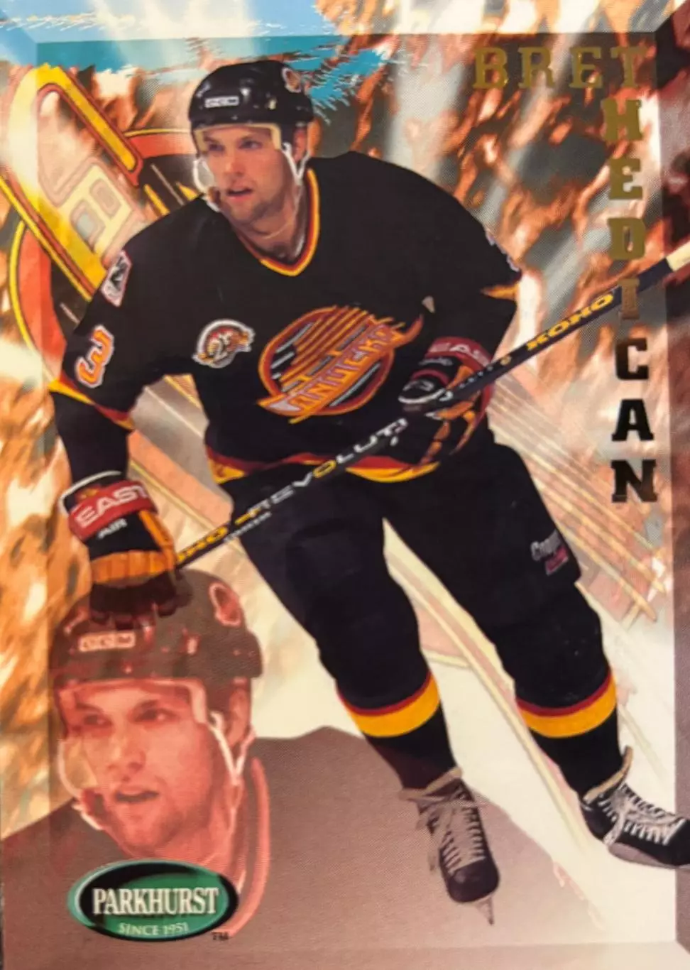 Хоккей. Карточка Bret Hedican-Брет Хедикэн Vancouver Canucks - Ванкувер НХЛ/NHL