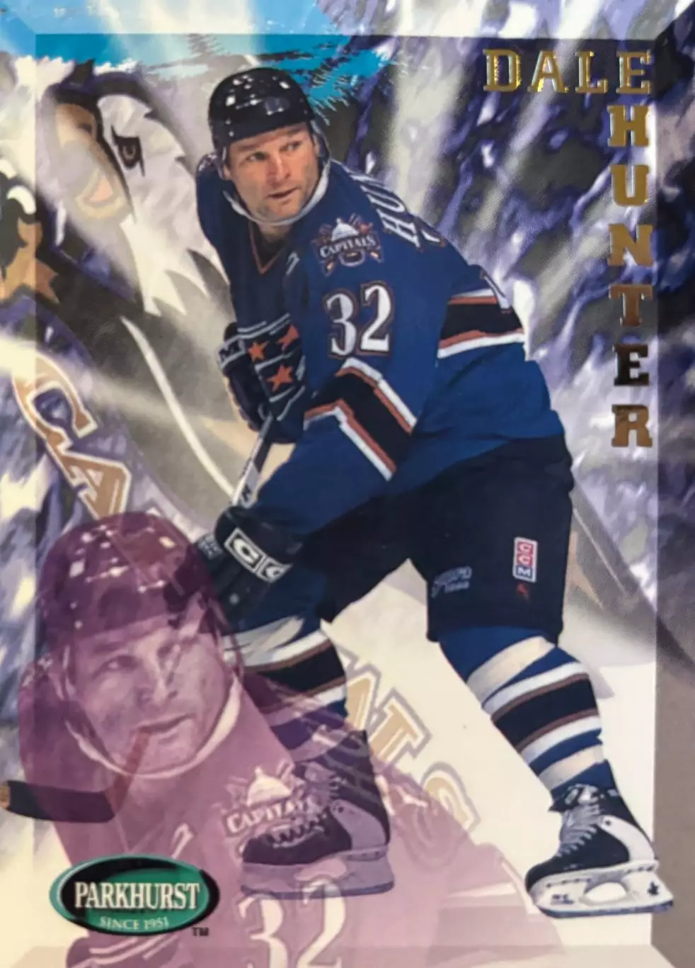 Хоккей. Карточка Dale Hunter - Дэйл Хантер Washington Capitals-Вашингтон НХЛ NHL