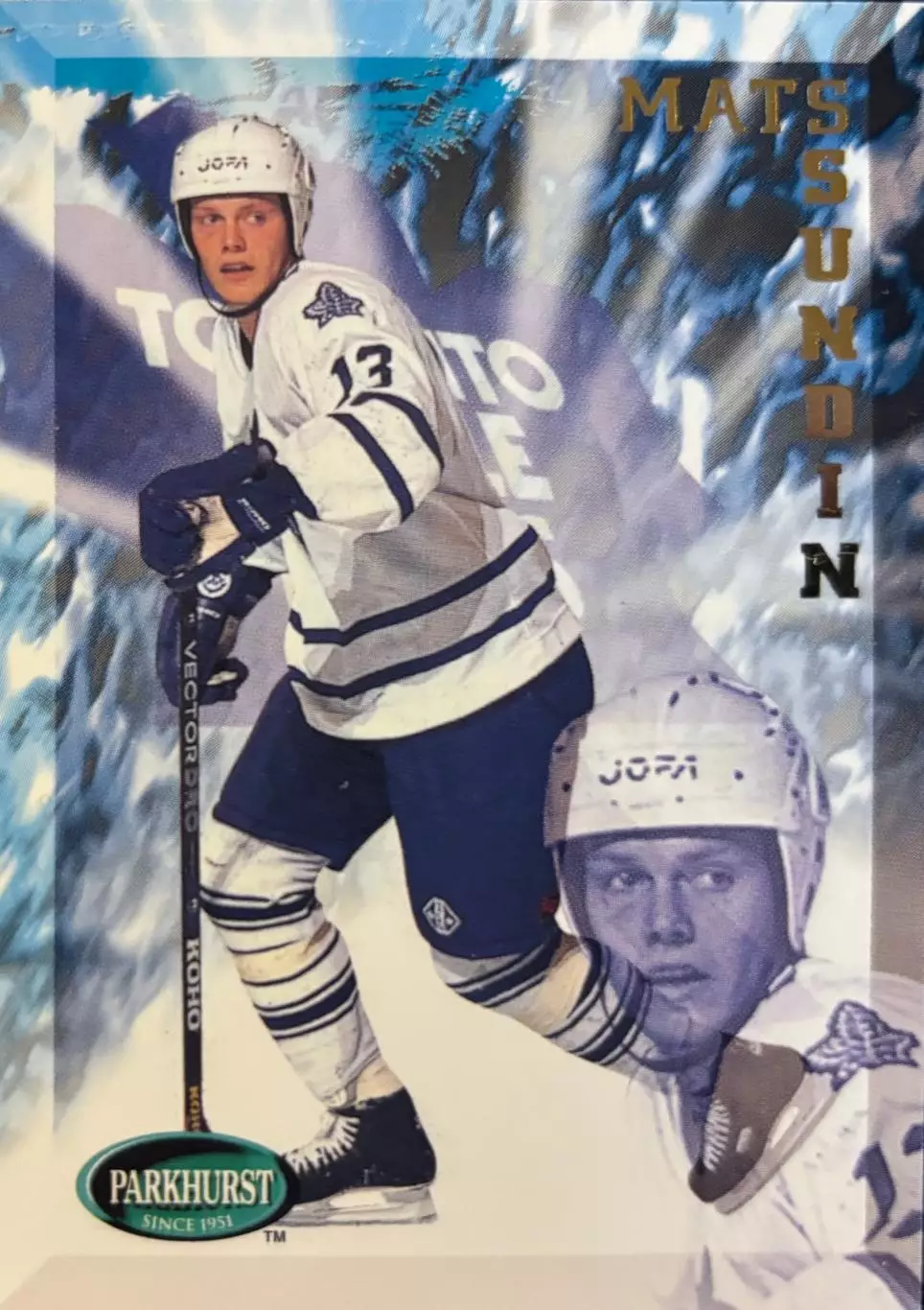 Хоккей. Карточка Mats Sundin - Матс Сундин Toronto Maple Leafs - Торонто НХЛ-NHL