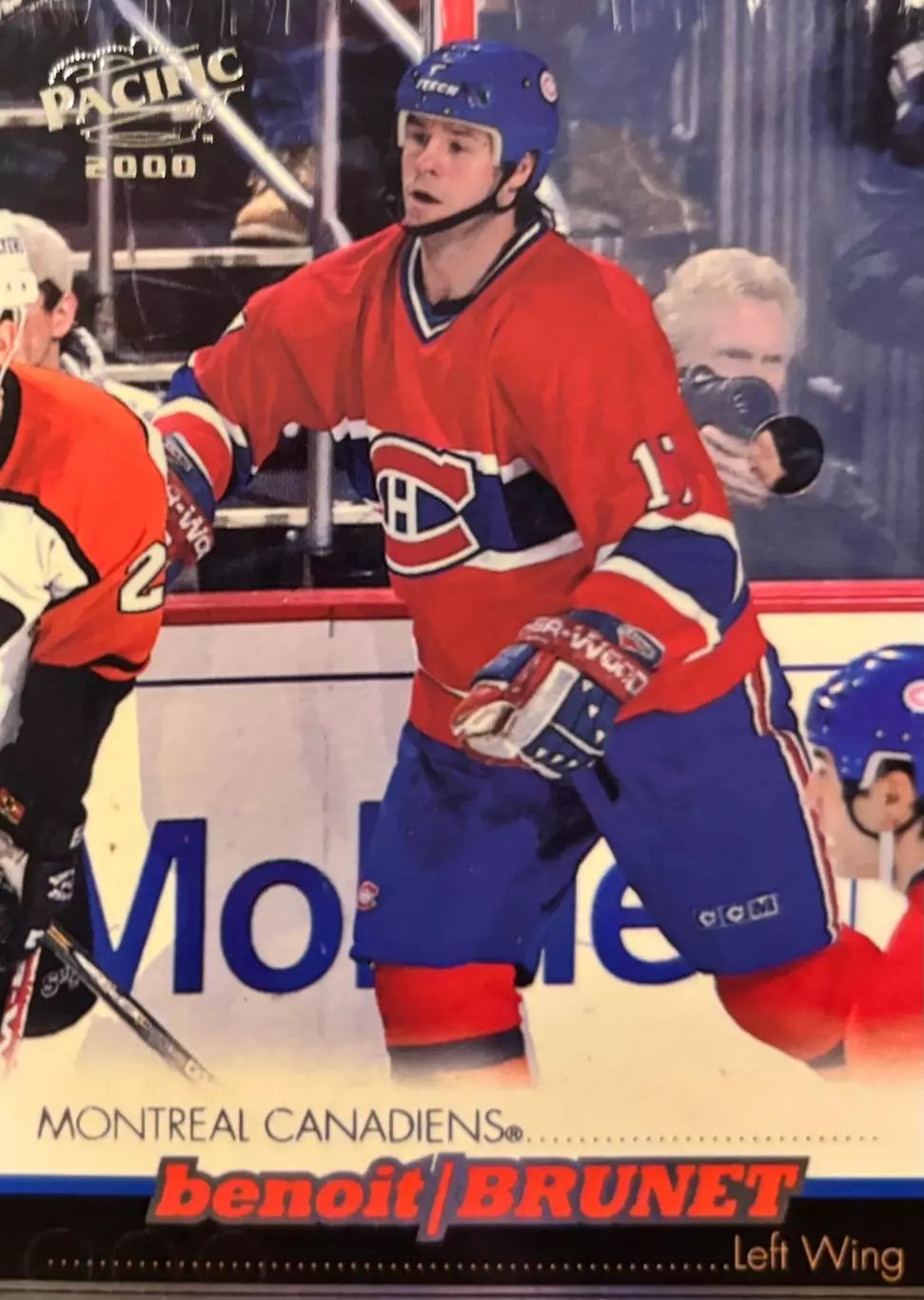 Хоккей. Карточка Benoit Brunet-Бенуа Брюнет Montreal Canadiens-Монреаль НХЛ/NHL