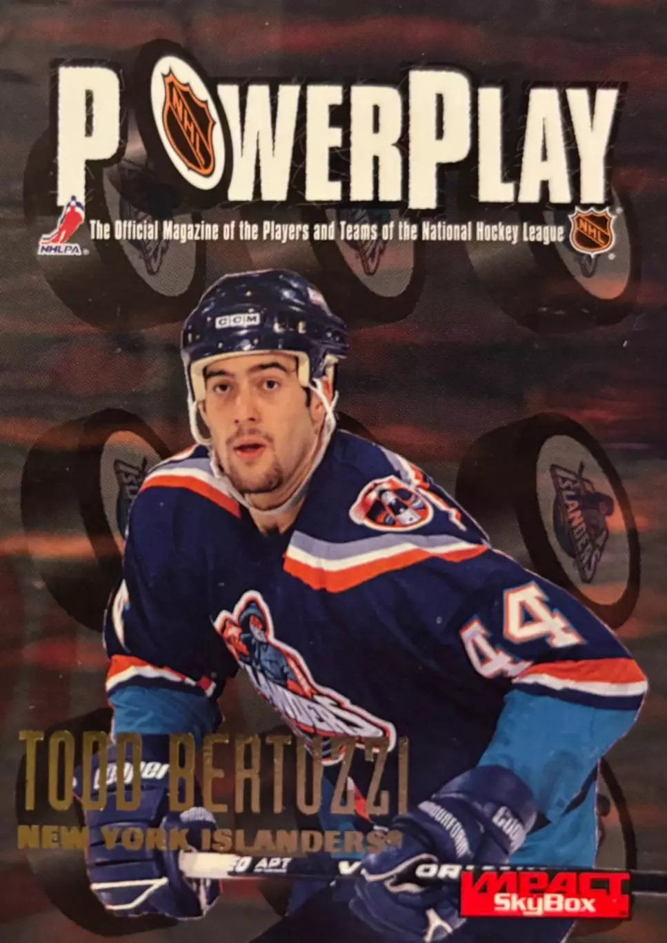 Хоккей Карточка Todd Bertuzzi-Тодд Бертуцци New York Islanders-Айлендерс НХЛ/NHL