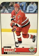 Хоккей. Карточка Glen Wesley - Глен Уэсли Carolina Hurricanes - Каролина НХЛ/NHL