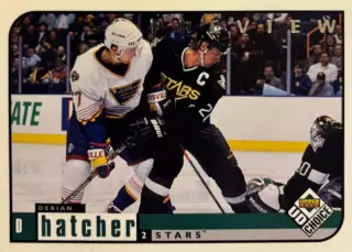 Хоккей. Карточка Derian Hatcher-Дериан Хэтчер Dallas Stars-Даллас Старз НХЛ/NHL