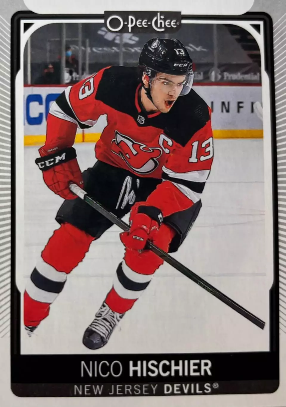 Хоккей. Карточка Nico Hischier - Нико Хишир New Jersey Devils/Нью-Джерси НХЛ NHL