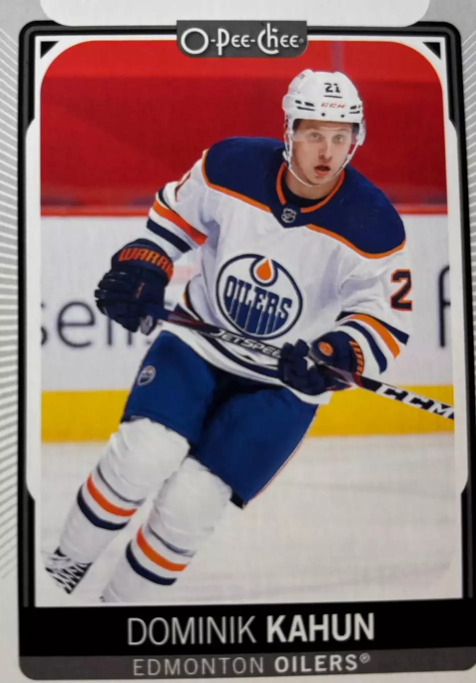 Хоккей. Карточка Dominik Kahun - Доминик Кахун Edmonton Oilers-Эдмонтон НХЛ/NHL