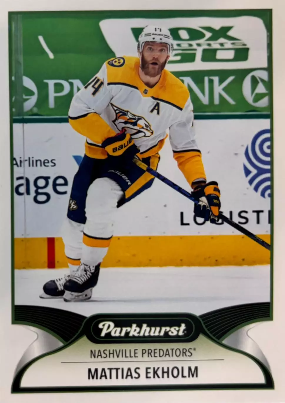 Карточка Mattias Ekholm - Маттиас Экхольм Nashville Predators - Нэшвилл НХЛ/NHL