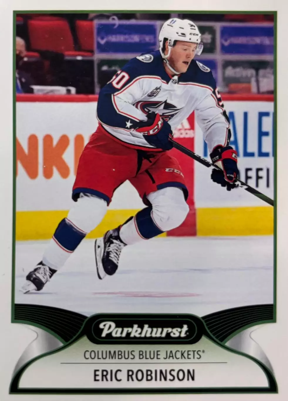 Карточка Eric Robinson - Эрик Робинсон Columbus Blue Jackets - Коламбус НХЛ/NHL