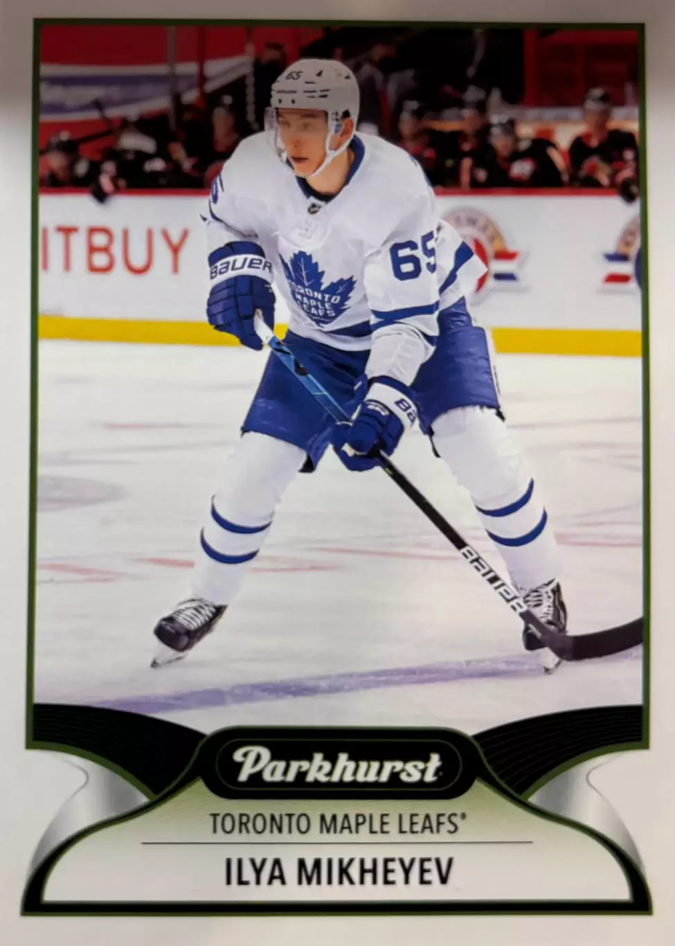 Хоккей. Карточка Илья Михеев Toronto Maple Leafs/Торонто, Авангард Омск НХЛ-КХЛ