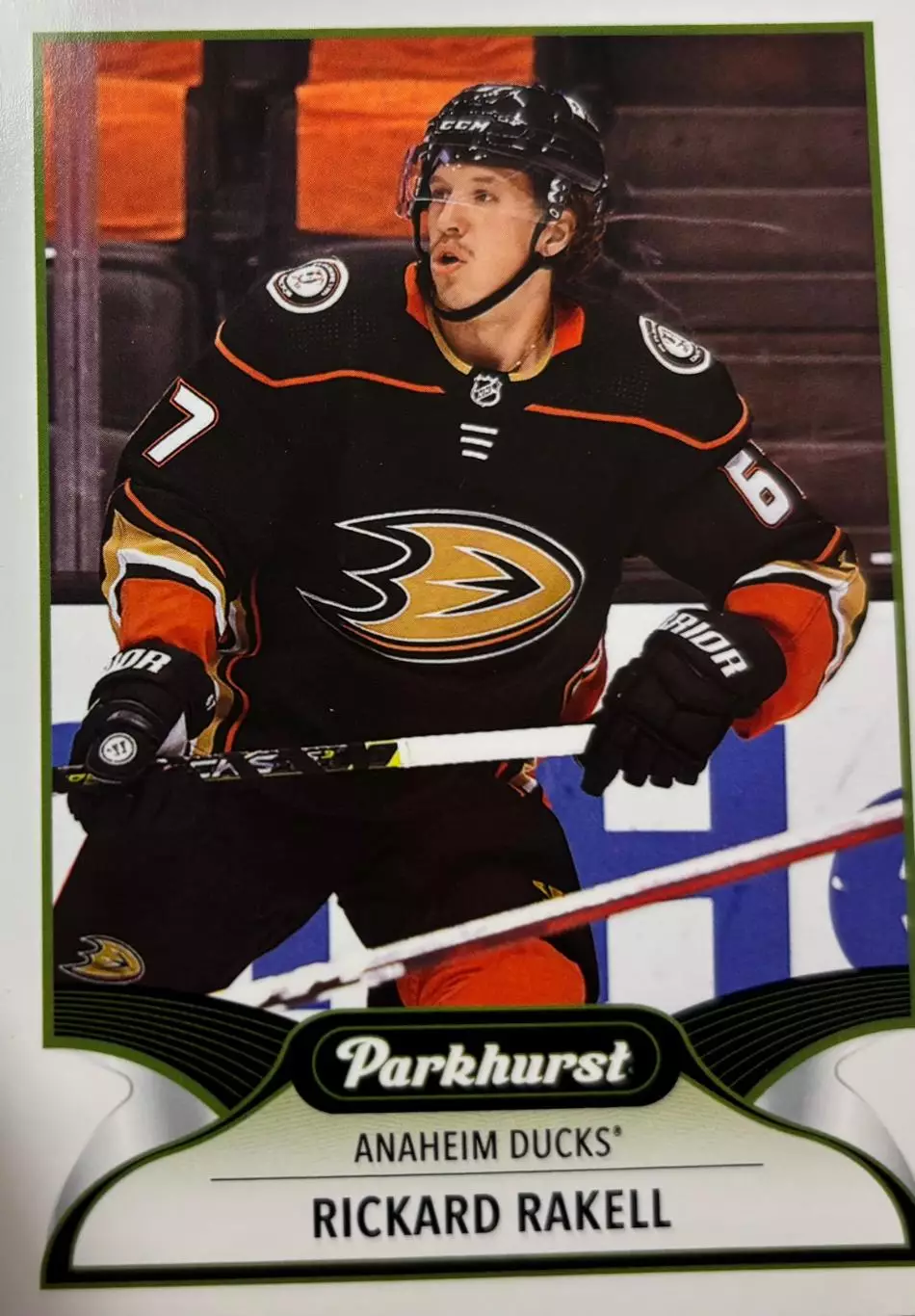 Хоккей Карточка Rickard Rakell-Рикард Ракелль Anaheim Ducks-Анахайм Дакс НХЛ-NHL