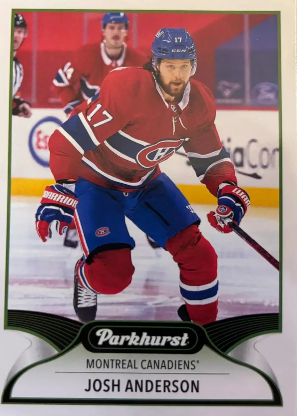 Хоккей. Карточка Josh Anderson-Джош Андерсон Montreal Canadiens-Монреаль НХЛ NHL