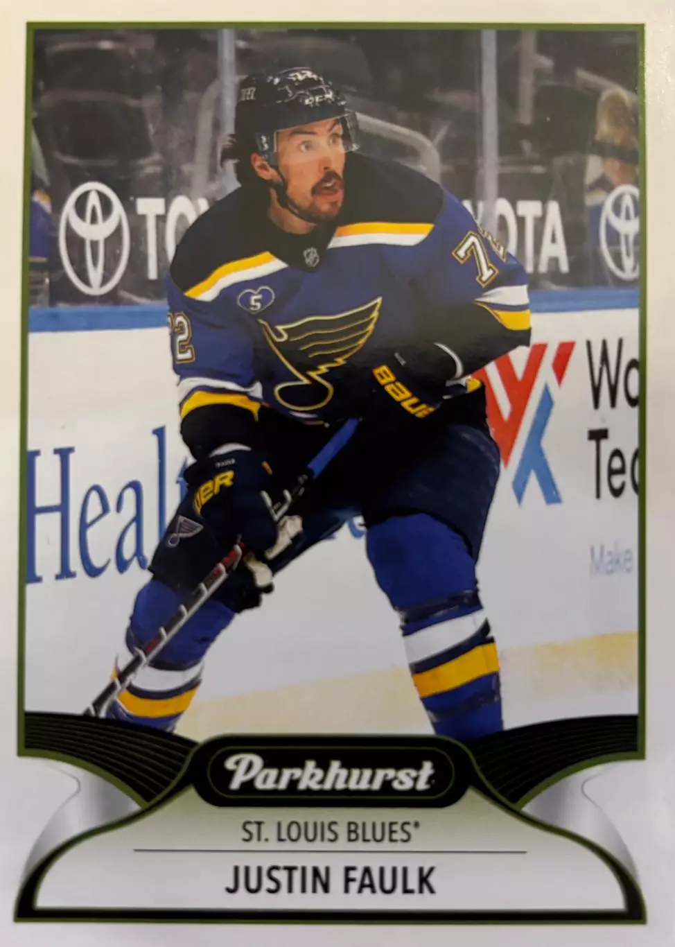 Хоккей Карточка Justin Faulk-Джастин Фолк St. Louis Blues-Сент-Луис Блюз НХЛ-NHL