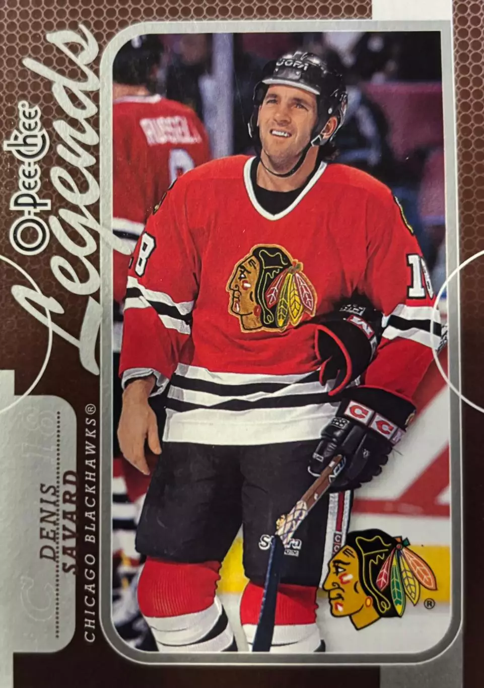 Хоккей. Карточка Denis Savard - Дени Савар Chicago Blackhawks - Чикаго НХЛ/NHL