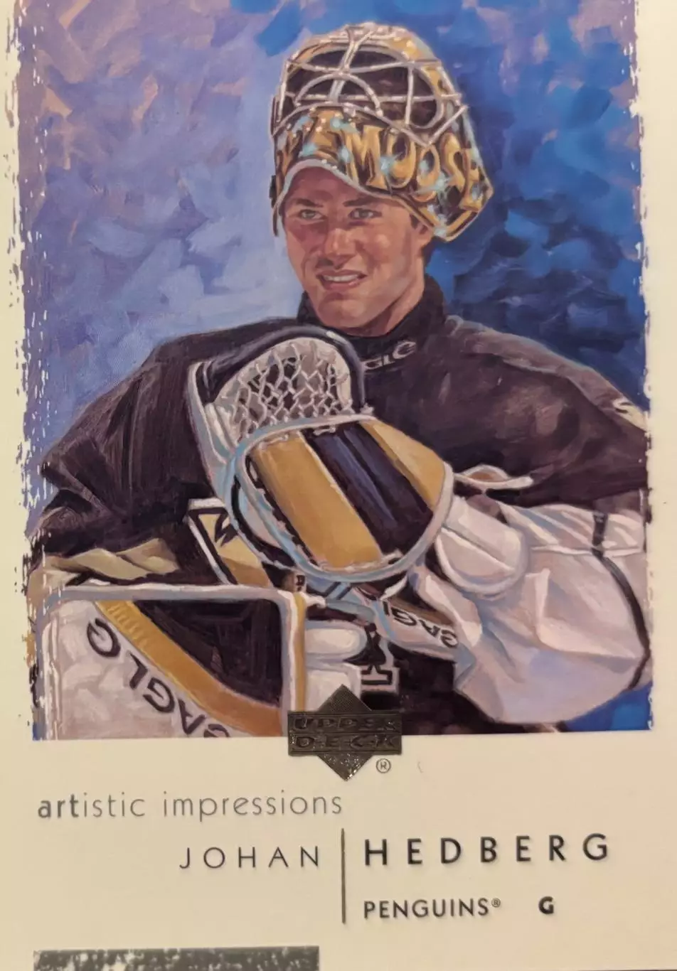Хоккей Карточка Johan Hedberg-Юхан Хедберг Pittsburgh Penguins-Питтсбург НХЛ/NHL