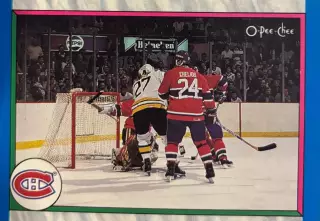 Хоккей. Карточка Montreal Canadiens / Монреаль Канадиенс НХЛ/NHL 1989-1990