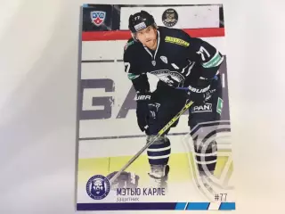 Хоккей. Карточка Мэтью Карле Медвешчак Загреб КХЛ/KHL 2014-2015 SeReal