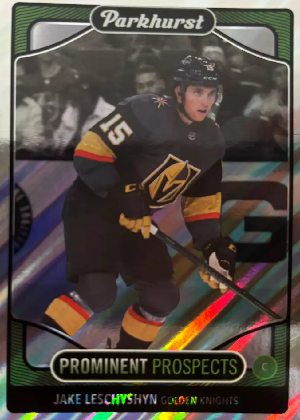 Хоккей Карточка Jake Leschyshyn-Джейк Лешишин Vegas Golden Knights-Вегас НХЛ/NHL