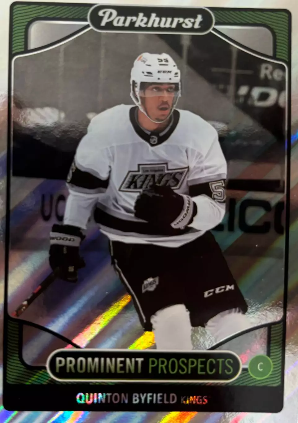Карточка Quinton Byfield/Куинтон Байфилд Los Angeles Kings/Лос-Анджелес НХЛ/NHL