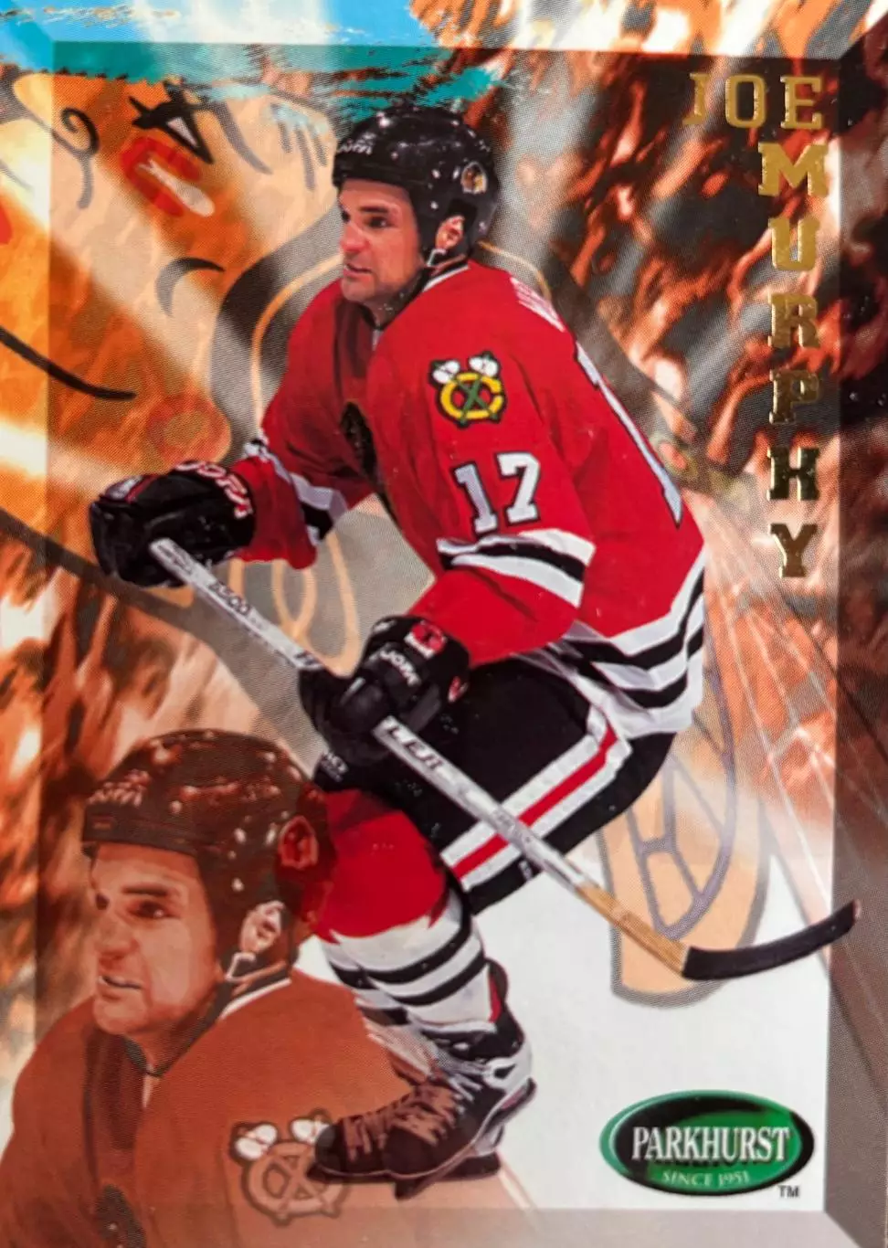 Хоккей. Карточка Joe Murphy-Джо Мерфи Chicago Blackhawks-Чикаго Блэкхокс НХЛ/NHL