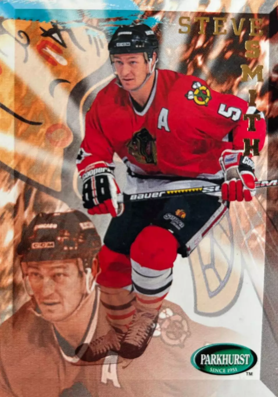 Хоккей Карточка Steve Smith-Стив Смит Chicago Blackhawks-Чикаго Блэкхокс НХЛ/NHL