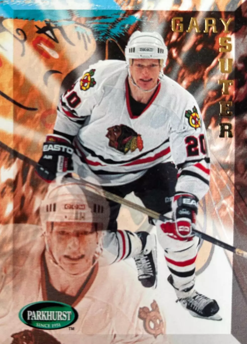 Хоккей Карточка Gary Suter-Гэри Сутер Chicago Blackhawks-Чикаго Блэкхокс НХЛ-NHL
