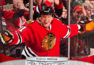Хоккей. Карточка Marian Hossa - Мариан Госса Chicago Blackhawks - Чикаго НХЛ-NHL
