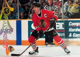Хоккей. Карточка Chris Chelios - Крис Челиос Chicago Blackhawks - Чикаго НХЛ-NHL