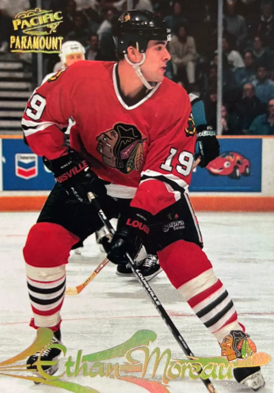 Хоккей. Карточка Ethan Moreau - Этан Моро Chicago Blackhawks - Чикаго НХЛ-NHL