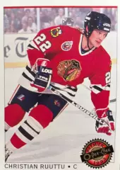 Карточка Christian Ruuttu - Кристиан Руутту Chicago Blackhawks - Чикаго НХЛ-NHL