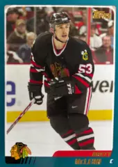 Хоккей. Карточка Brett McLean - Бретт Маклин Chicago Blackhawks - Чикаго НХЛ/NHL