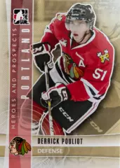 Хоккей. Карточка Derrick Pouliot-Деррик Пулио Chicago Blackhawks-Чикаго НХЛ/NHL