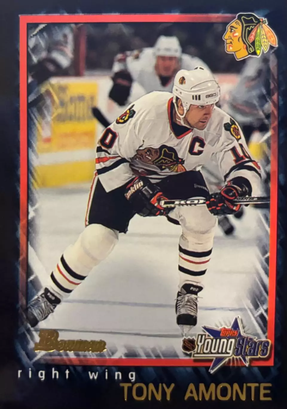 Хоккей. Карточка Tony Amonte - Тони Амонте Chicago Blackhawks - Чикаго НХЛ NHL