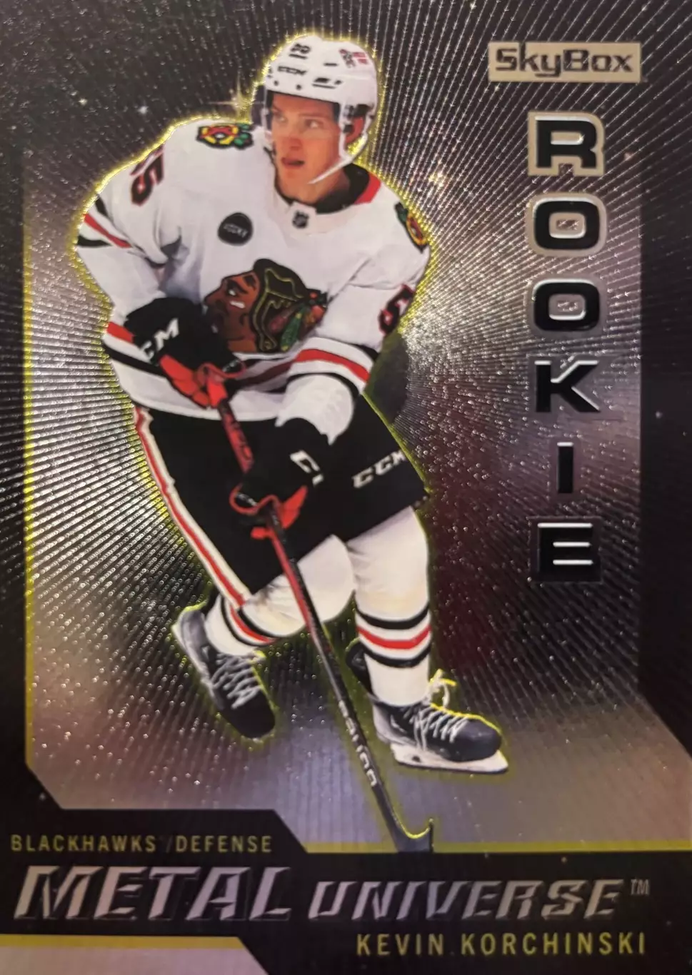 Карточка Kevin Korchinski - Кевин Корчински Chicago Blackhawks - Чикаго НХЛ NHL