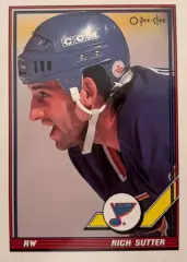 Хоккей. Карточка Rich Sutter - Рич Саттер St. Louis Blues/Сент-Луис Блюз НХЛ/NHL