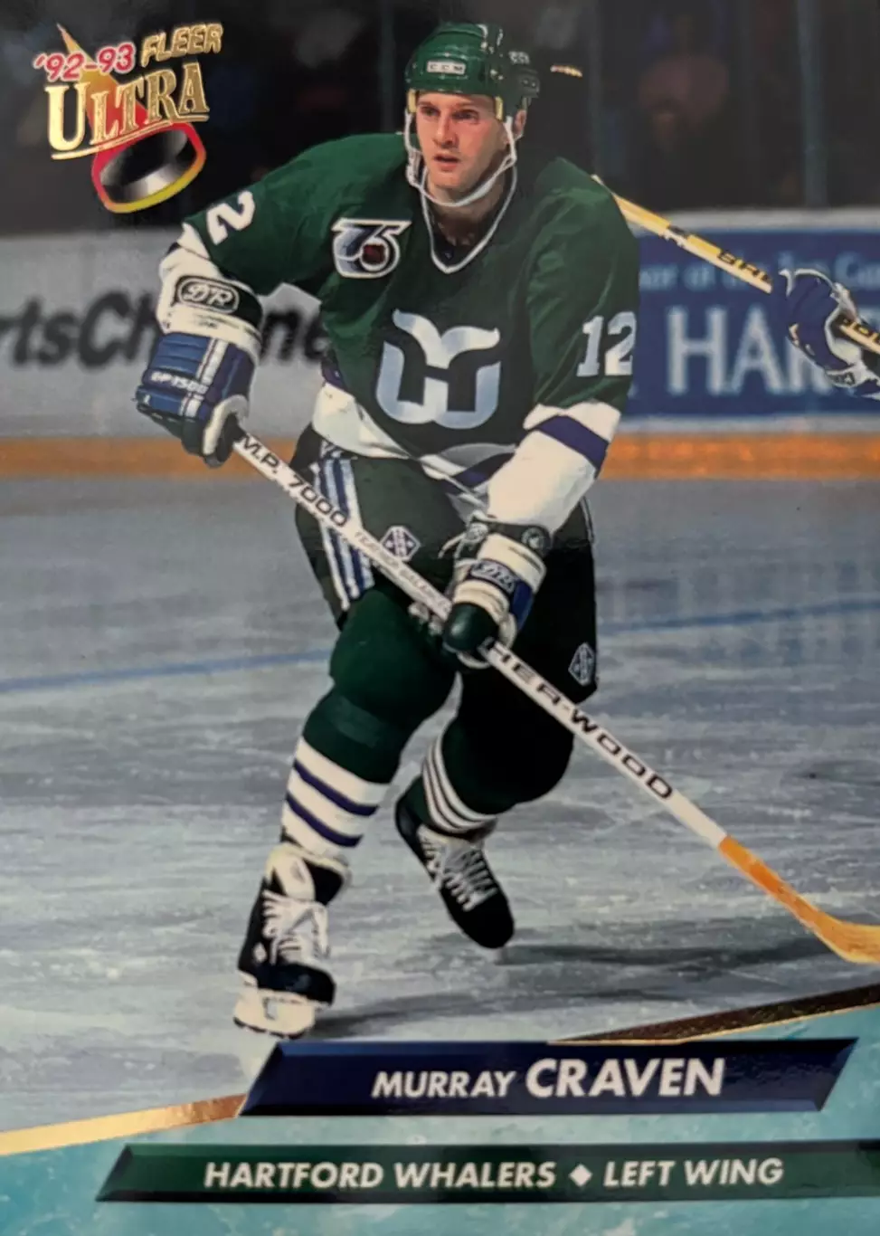 Хоккей Карточка Murray Craven-Мюррей Крэйвен Hartford Whalers - Хартфорд НХЛ/NHL