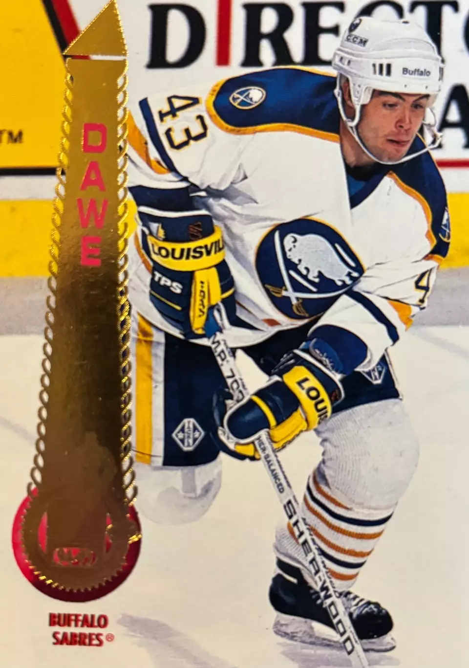 Хоккей. Карточка Jason Dawe-Джейсон Доу Buffalo Sabres - Баффало Сейбрз НХЛ-NHL