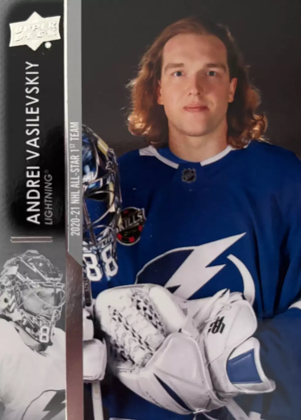 Карточка Андрей Василевский Tampa Bay Lightning/Тампа/Салават Юлаев КХЛ/НХЛ/NHL