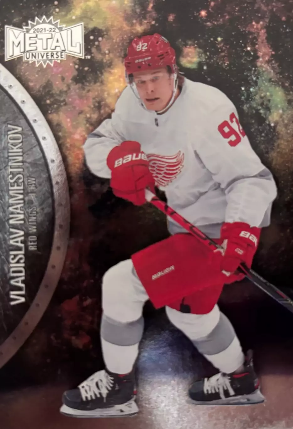 Хоккей. Карточка Владислав Наместников Detroit Red Wings/Детройт, Химик НХЛ-NHL