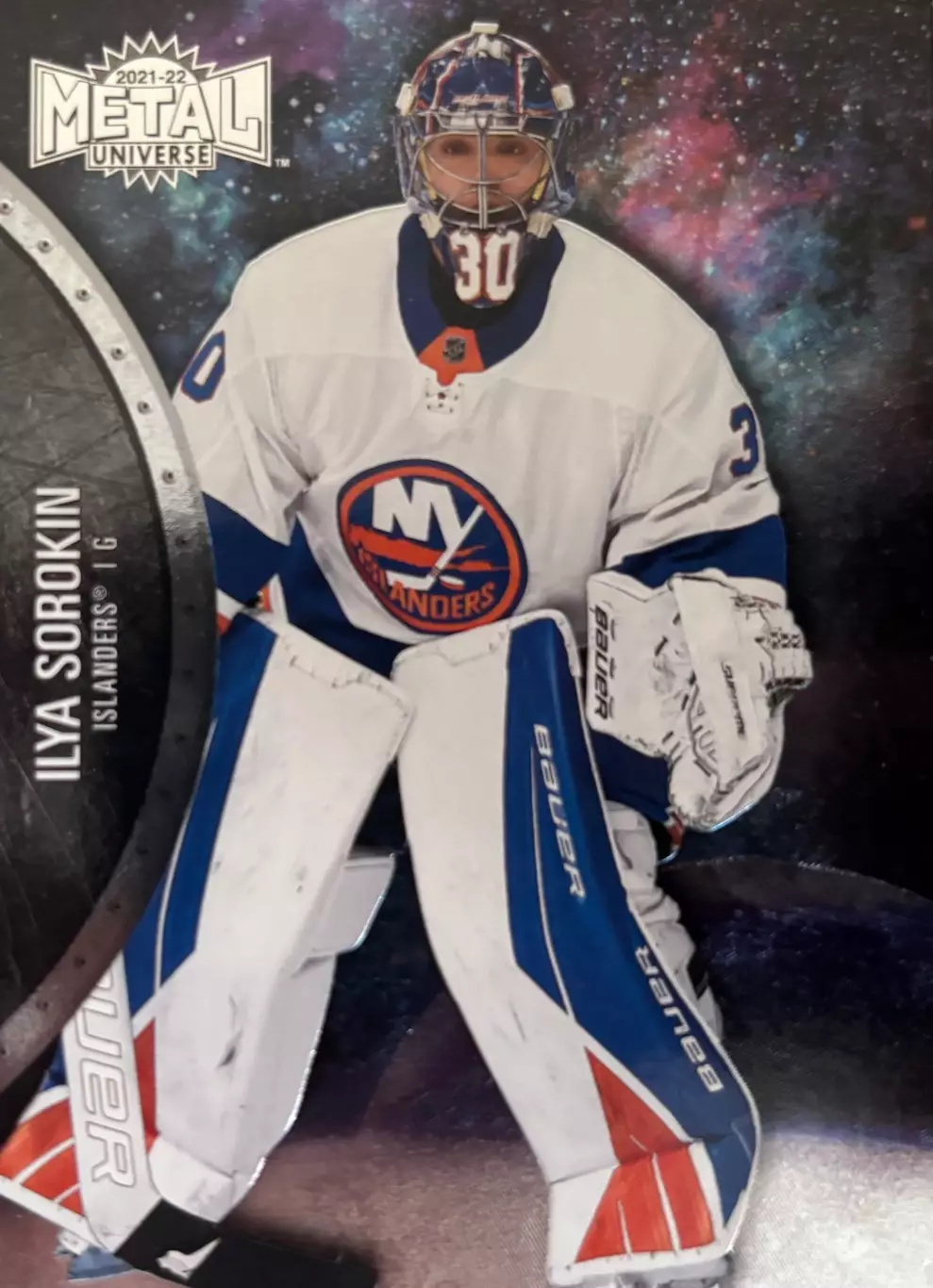 Хоккей. Карточка Илья Сорокин ЦСКА Москва, New York Islanders-Айлендерс НХЛ КХЛ