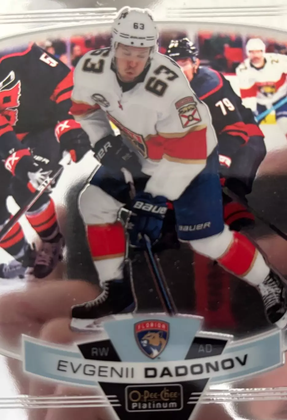 Карточка Евгений Дадонов Florida Panthers/Флорида, Трактор, СКА, Донбасс НХЛ/КХЛ
