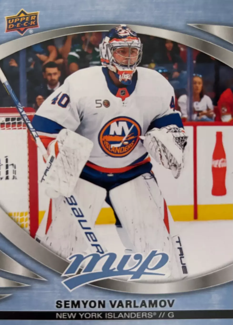 Хоккей. Карточка Семен Варламов New York Islanders, Локомотив Ярославль НХЛ КХЛ