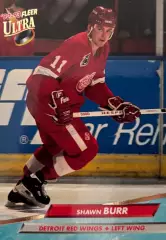 Хоккей. Карточка Shawn Burr-Шон Бурр Detroit Red Wings-Детройт Ред Уингз НХЛ NHL