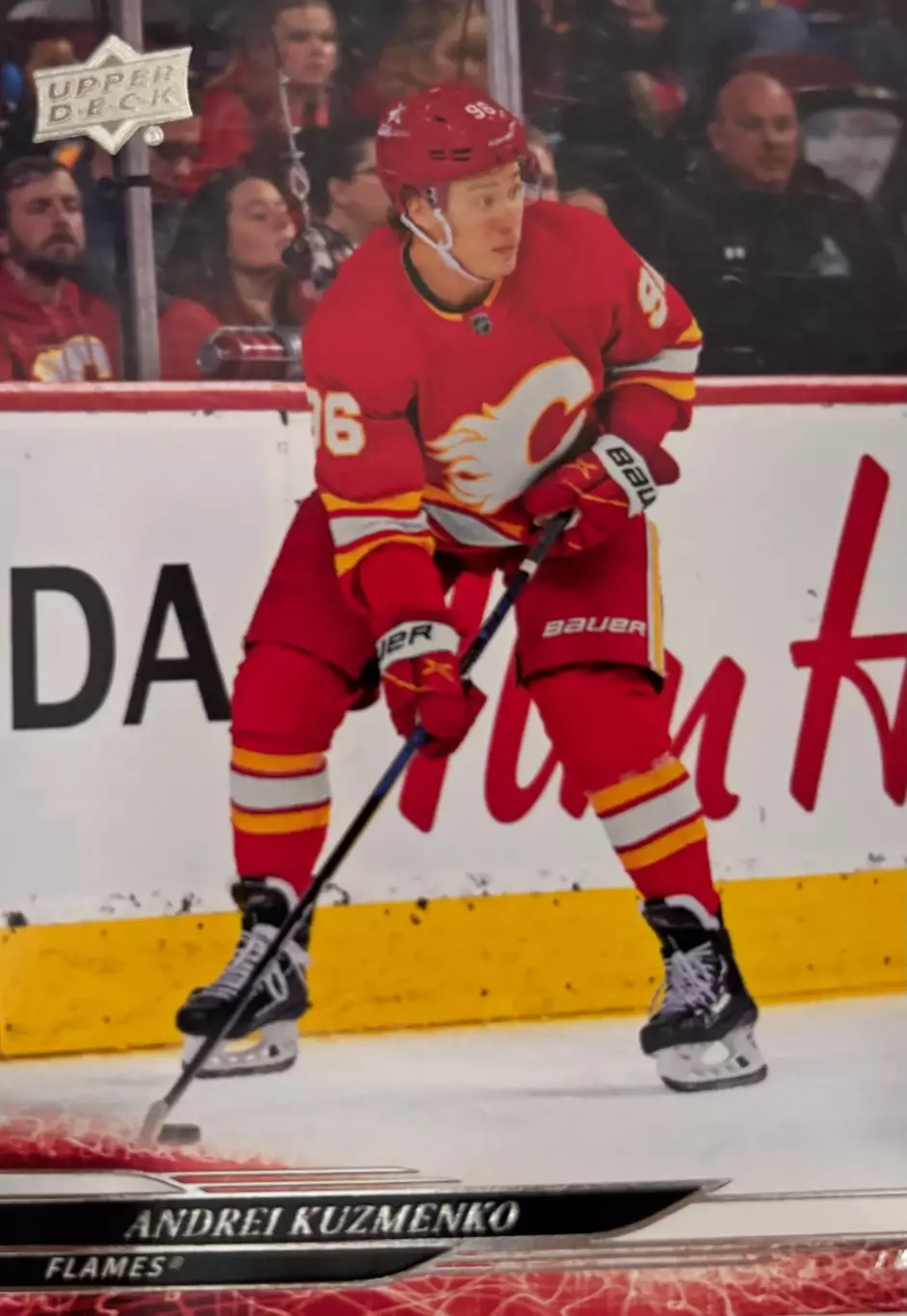 Карточка Андрей Кузьменко Calgary Flames/Калгари Флэймз, СКА, ЦСКА НХЛ/NHL/КХЛ